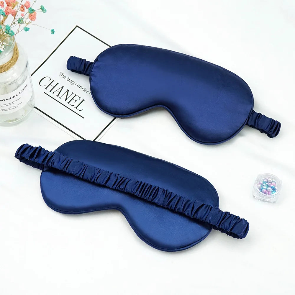 Imitated Silk Eye Patch Shading Sleep Eye Mask Eyepatch Travel Relax Cover Eyeshade Health Sleeping Shield Soft Eye Care Tools - Tasawoq