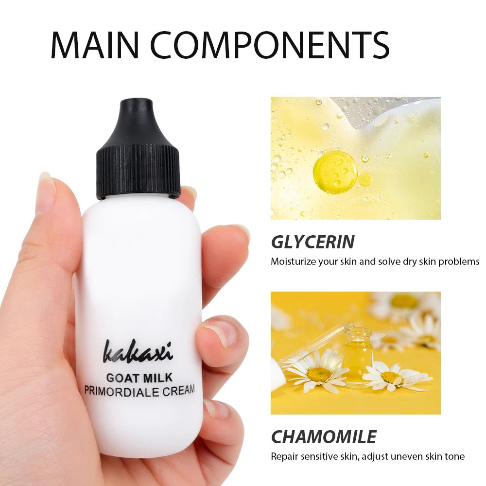 50ml Goat Milk Liquid Foundation Cream Waterproof Oil-control Cover Acne Base Cream Makeup Moisturize Matte Concealer Cosmetic - Tasawoq