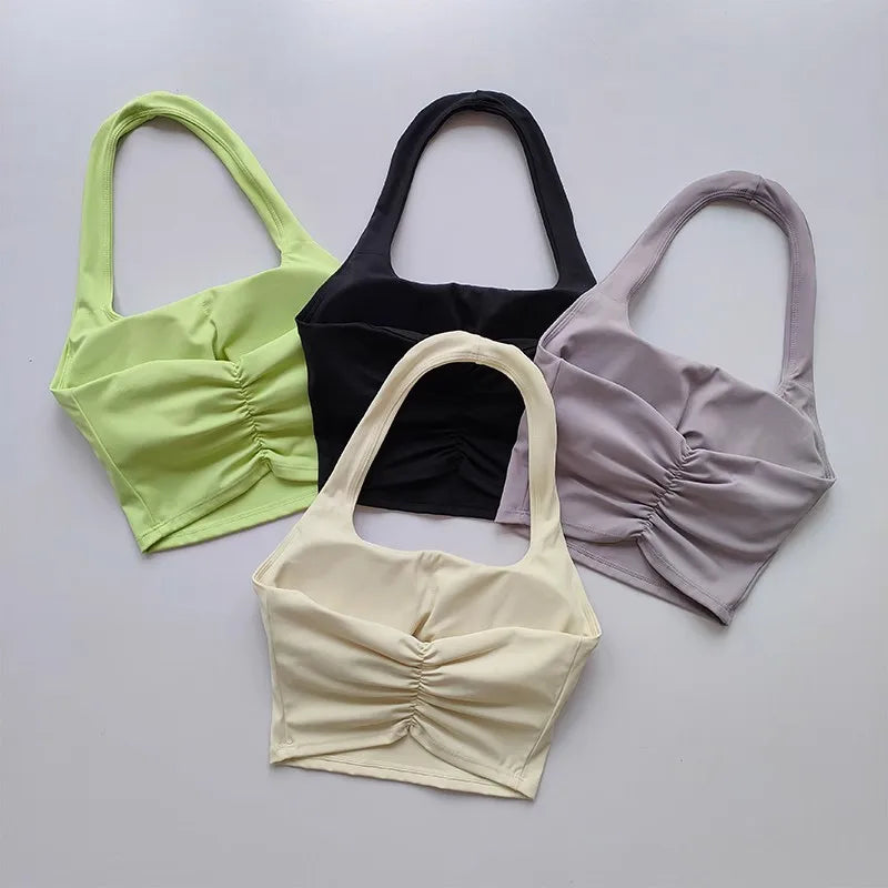 Beautiful Back Shockproof Sports Bra for Women Sexy Gym Fitness Underwear Slim Elastic Yoga Crop Top Activewear - Tasawoq