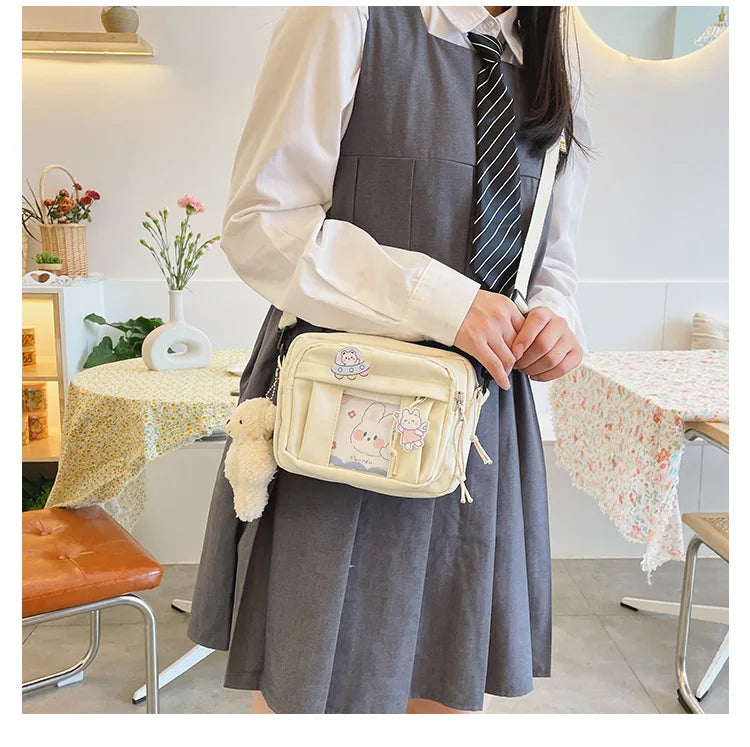 New Kawaii Bag Girls 2025 New JK Transparent Bag Small Crossbody Bag For Women Purses and Handbags Shoulder Bag Itabag Bolso - Tasawoq