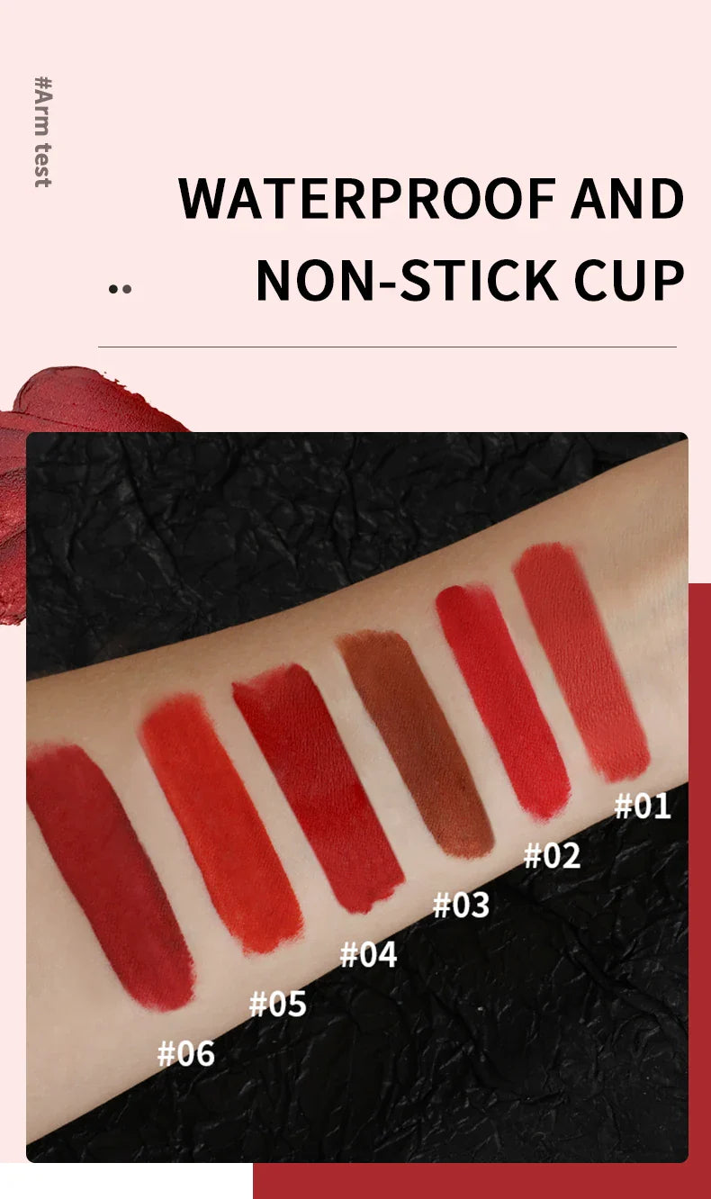 Lip Gloss Durable Moisturizing Waterproof Non-fading Non-stick Cup Color Durable Velvet Matte Lip Gloss Cosmetics For Women - Tasawoq