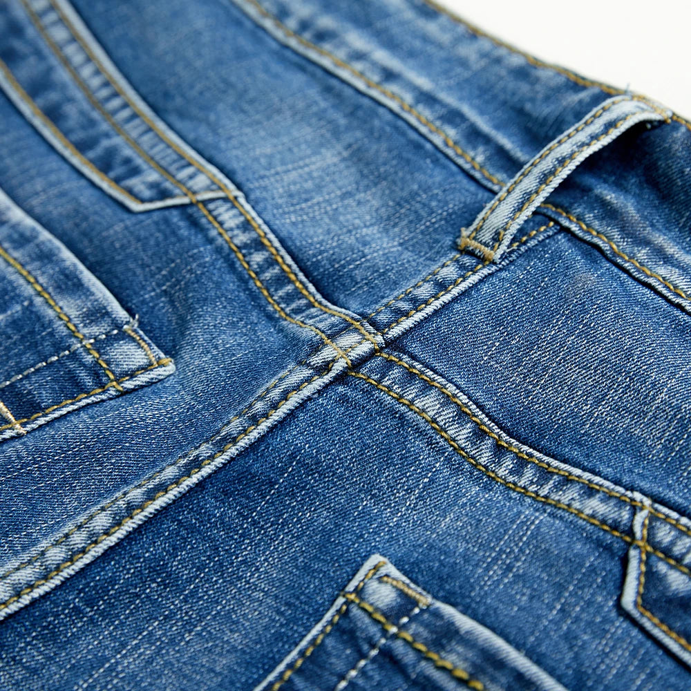 Summer Shorts Jeans Men Denim Pants Stretch Dark Blue Fashion Design Men's Jeans Slim Straight Male Short Jeans Hombre - Tasawoq