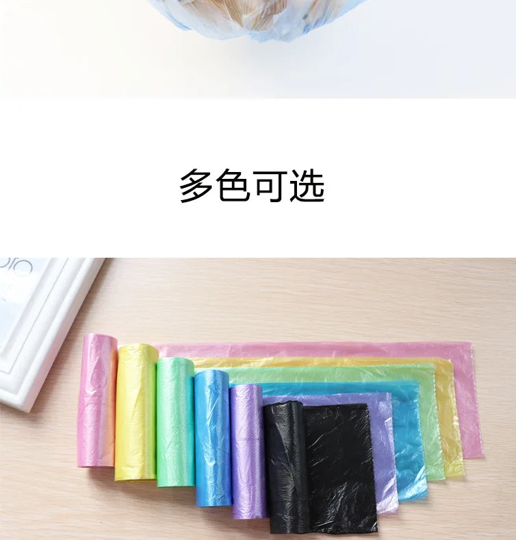 5 Rolls 100 Counts Disposable Small Trash Bags Portable Pe Rubbish Bags Wastebasket Bags Small Garbage Bags Office Kitchen Waste - Tasawoq