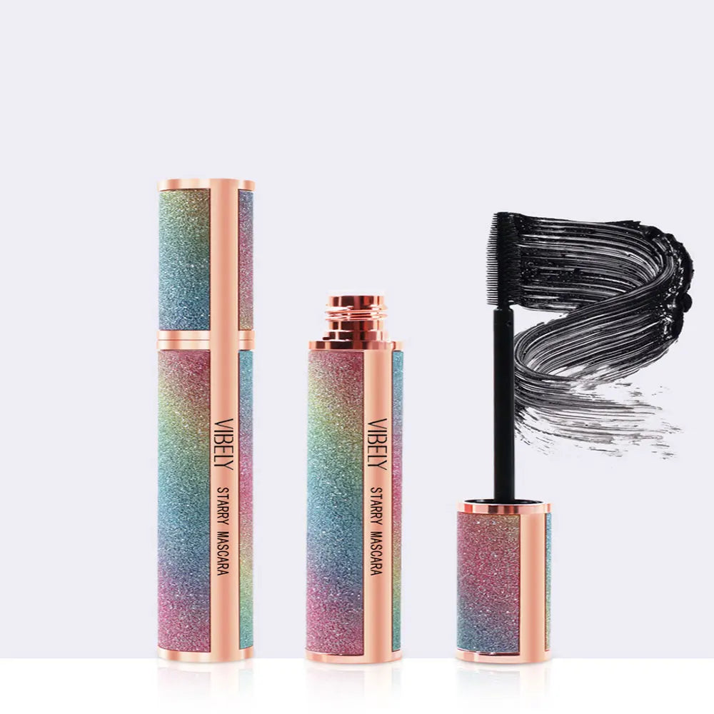 4D Brilliant Starry Sky Black Mascara Slim, Thick, Curled, Waterproof, Long lasting, Non Staying Mascara - Tasawoq