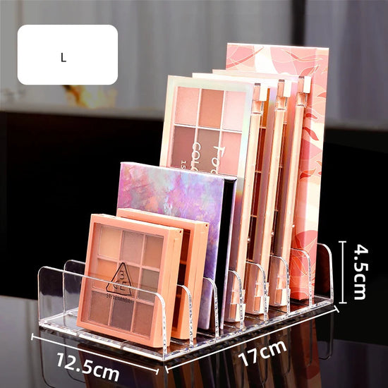Eyeshadow Palette Organizer Eyepowder Storage Tray Cosmetics Rack Makeup Tools Compartment Holder For Women makeup organizer - Tasawoq