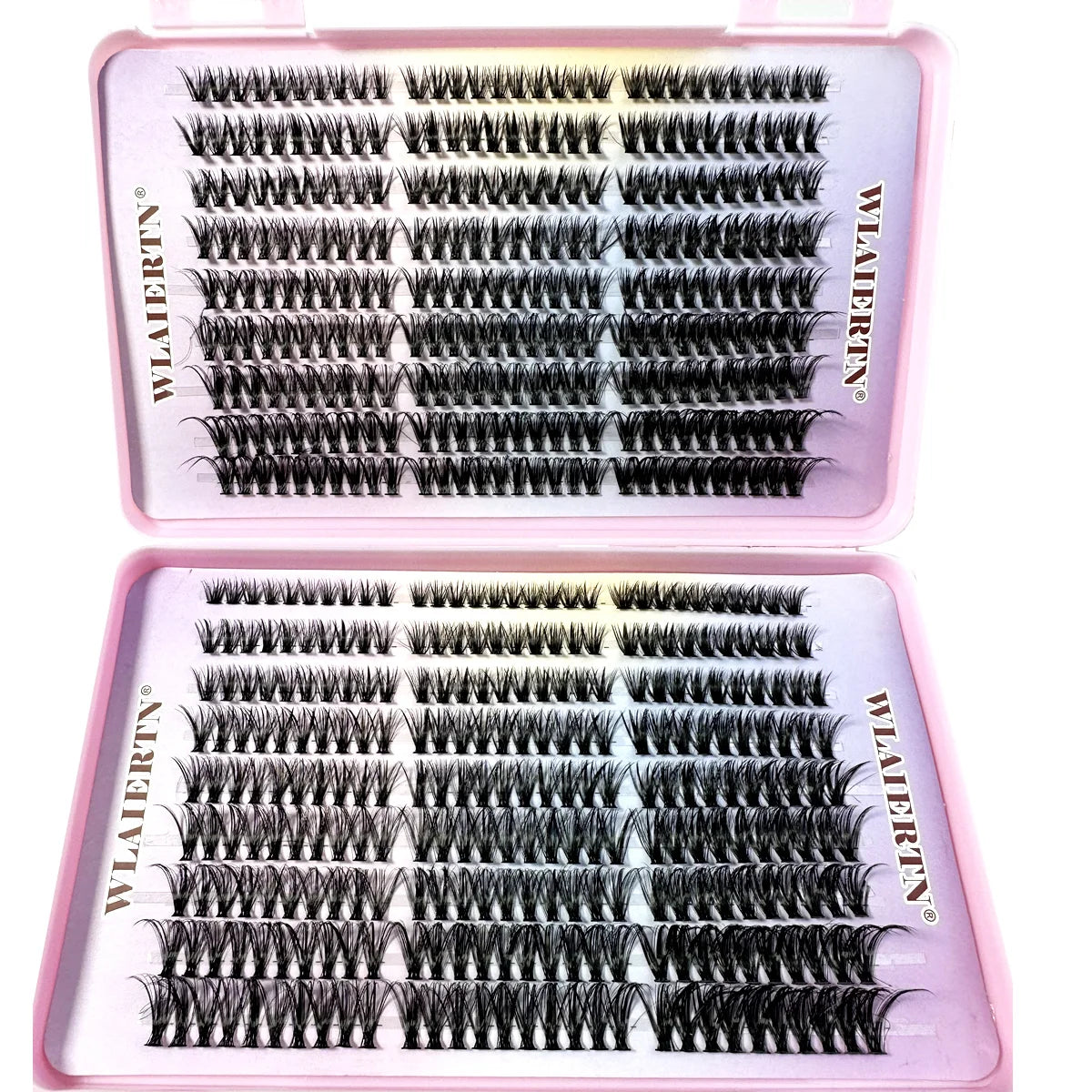 Faux Mink Eyelashes 540Cluster C Curled 9-16mm Mixed Natural Eyelash Extension 3D Russian Strip Personal Eyelash Makeup Tool - Tasawoq