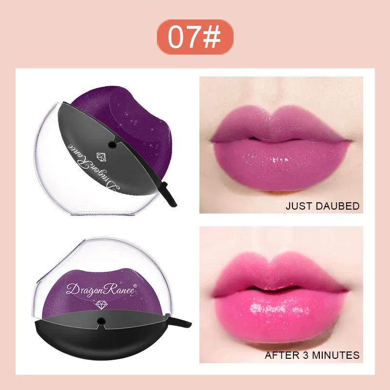 12-color lazy lip-shaped pearlescent fine glitter lipstick that is not easy to fade, warm and moisturizing, color-changing lazy - Tasawoq