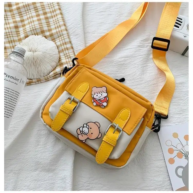 Korean Style Canvas Shoulder Bag For Women New Fashion Female Crossbody - Tasawoq