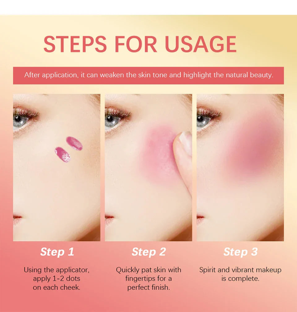 Blush Liquid Blusher Real Makeup Blush Matte Palette Blusher Cosmetics Products Liquid Cream Stick Pink Face raremakeup Beauty - Tasawoq