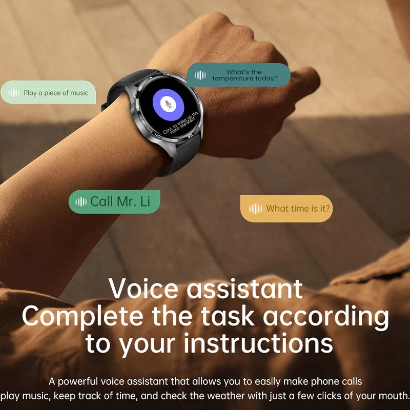 GT5 PRO Smart Watch Men Watch 5 Pro AMOLED HD Screen Bluetooth Call GPS Trajectory NFC Heart Rate Compass SmartWatches 2024 New - Tasawoq