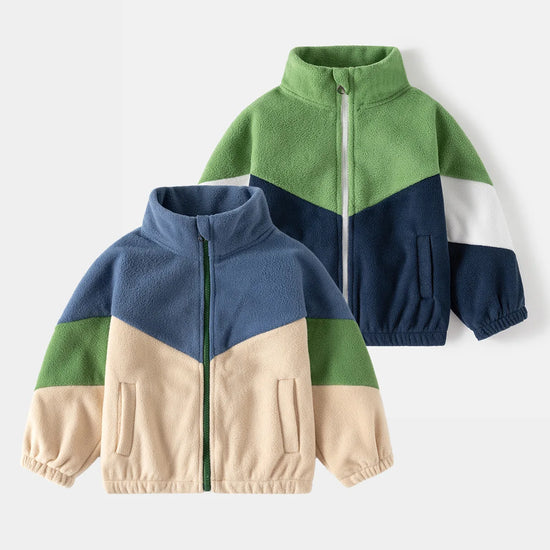 Children's Clothing Autumn Winter Fleece Thicken Warm Outwear Cute Cardigan Jackets Coats for Kids Coats Jackets for Boys - Tasawoq