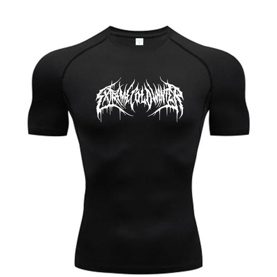 Summer Compression Sweatshirt Short Sleeve Men's Fitness T-Shirt Running Quick-Dry Top Gym Workout Bodybuilding T-Shirt S-3XL - Tasawoq