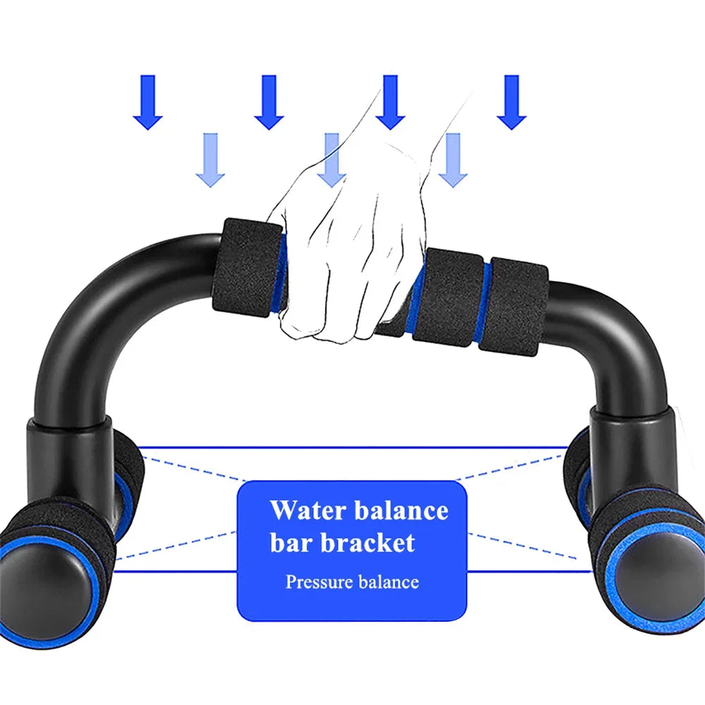 1pair U-shaped Push-up Rack Fitness Equipment Hand Sponge Grip Muscle Training Push Up Bar Chest Home Gym Body Building - Tasawoq