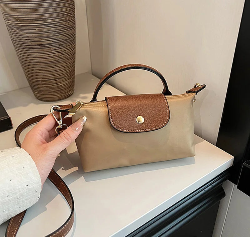 Fashion Small Shopping Shoulder Bag for Women Ladies Nylon Handbags Removable Shoulder Strap Crossbody Bag Female Student Pocket - Tasawoq