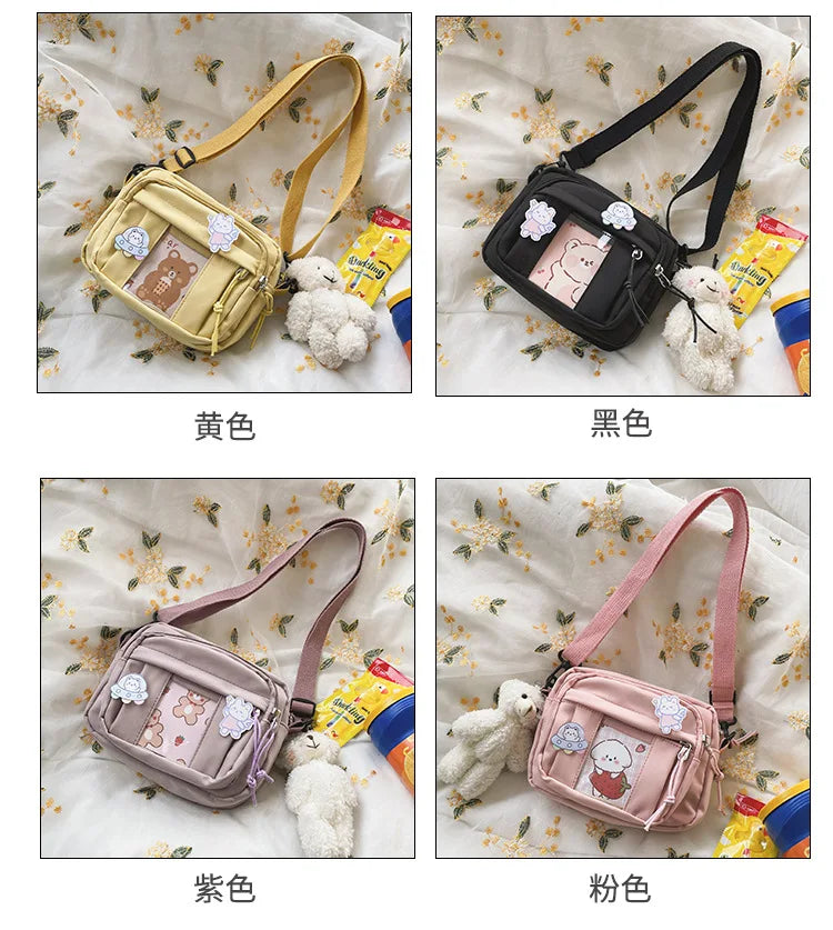 New Kawaii Bag Girls 2025 New JK Transparent Bag Small Crossbody Bag For Women Purses and Handbags Shoulder Bag Itabag Bolso - Tasawoq