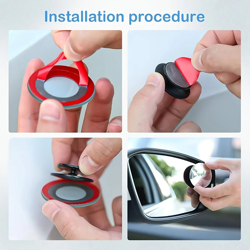 2pcs Blind Spot Mirror Car Rearview Mirror HD Adjustable-Degree Convex Glass Universal Car Assecories Broaden Horizons