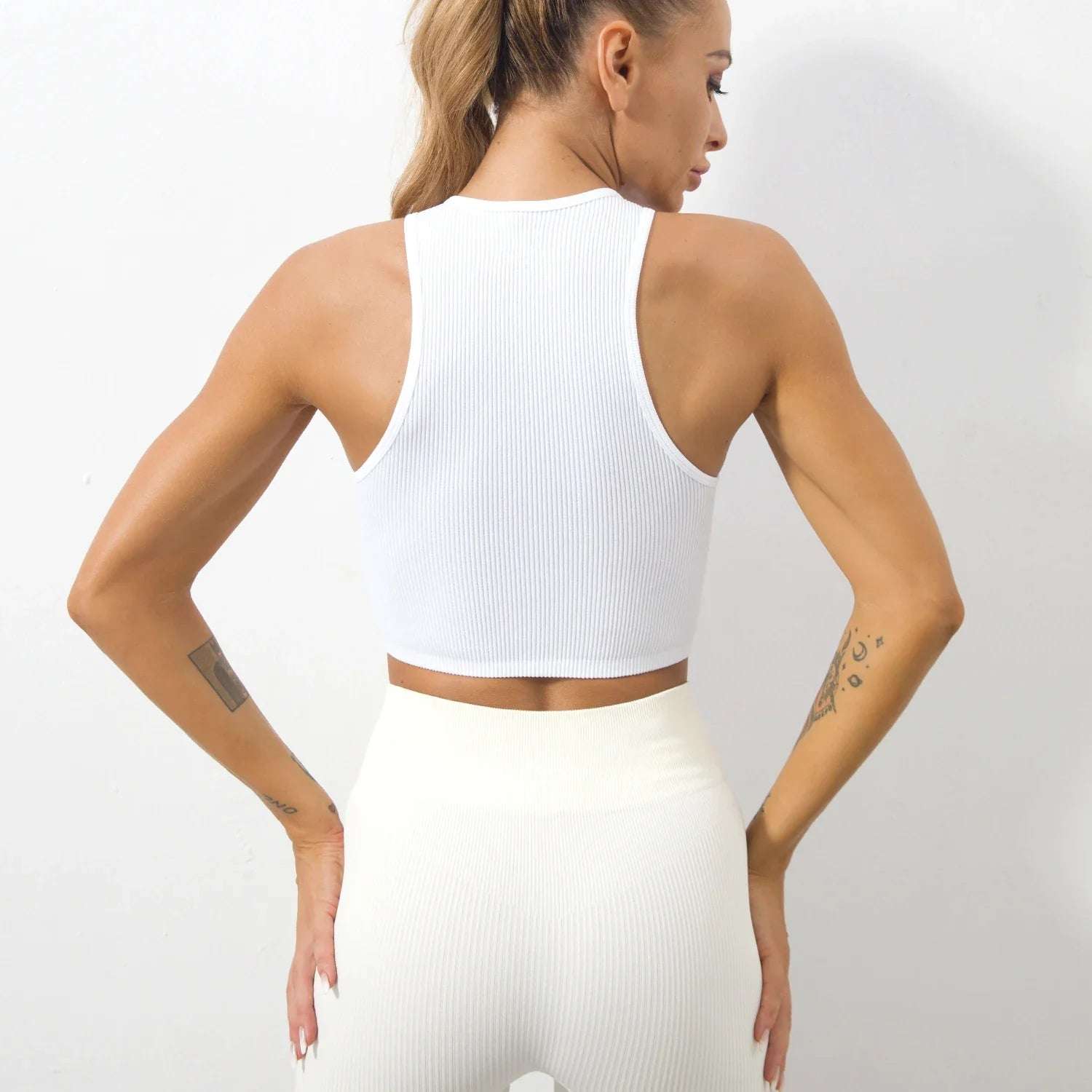Summer Seamless Push Up Y2k tops Beautiful Sport Sexy Tank Top Mallas Casual Woman Corset Top - Tasawoq