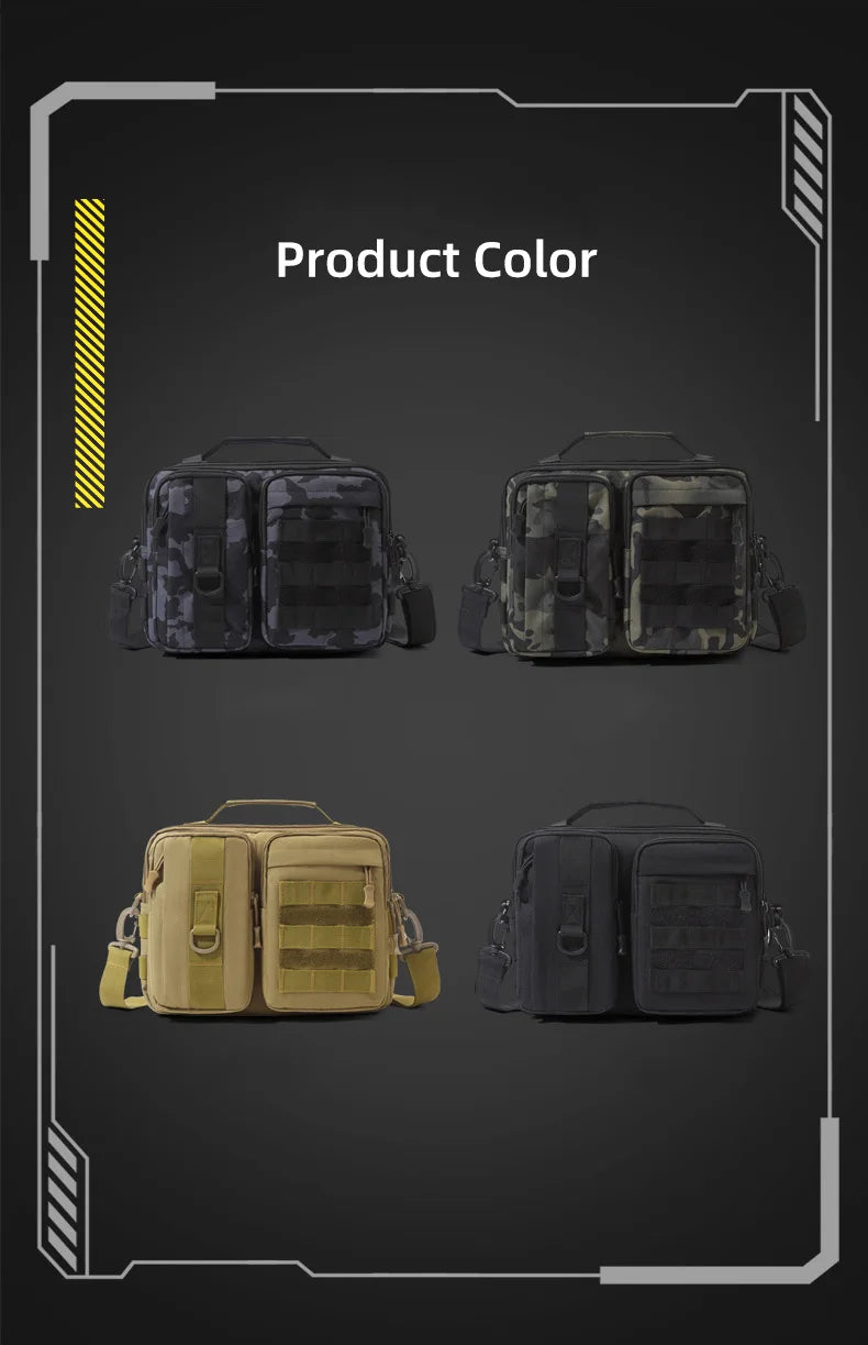 Trekking Tactical Handbags Shoulder Bag Camping for Man Hiking Travel Climbing Fishing Sling Crossbody Outdoor Weekend Molle Bag - Tasawoq