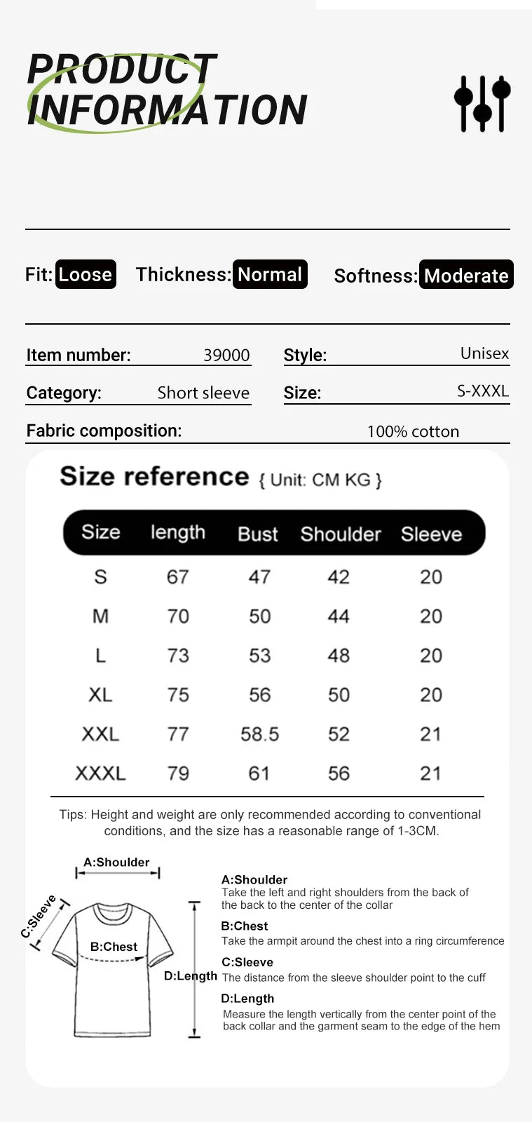 Good Mental State Pure Cotton Short Sleeved t-shirt For Men Women 2024 Summer New Tee Clothes Loose Casual Cartoon Oversized Top - Tasawoq