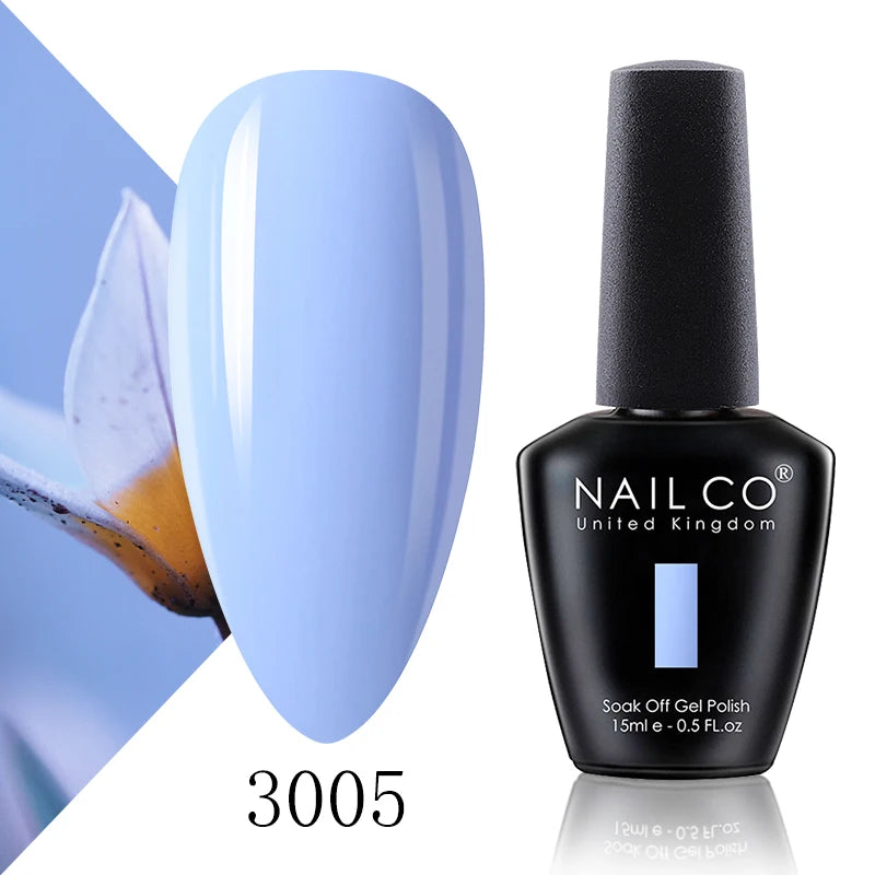 NAILCO 15ml Fresh Series Gel Nail Polish Design UV&LED Nail Gel Spring Summer Color Vernis Nail Art Glitter All For Manicure Set - Tasawoq
