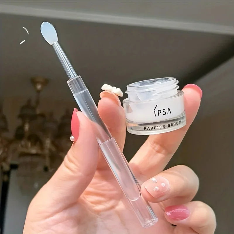 8PCS Silicone Lip Brush with Lid Easy and Efficient Lipstick Cream and Lip Gloss Applicator Makeup Beauty Brushes for Eyeshadow - Tasawoq