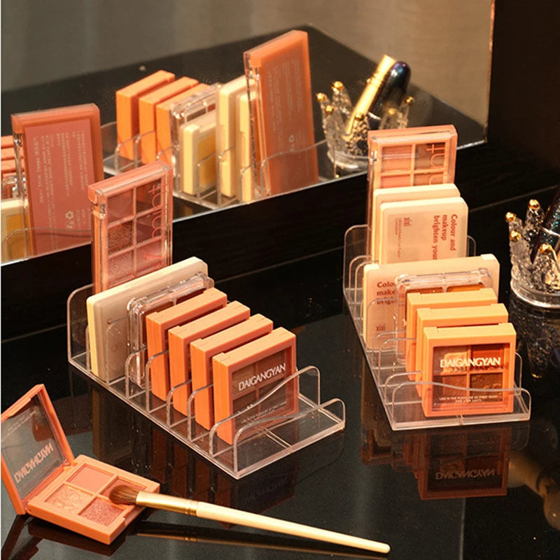 Eyeshadow Palette Organizer Eyepowder Storage Tray Cosmetics Rack Makeup Tools Compartment Holder For Women makeup organizer - Tasawoq