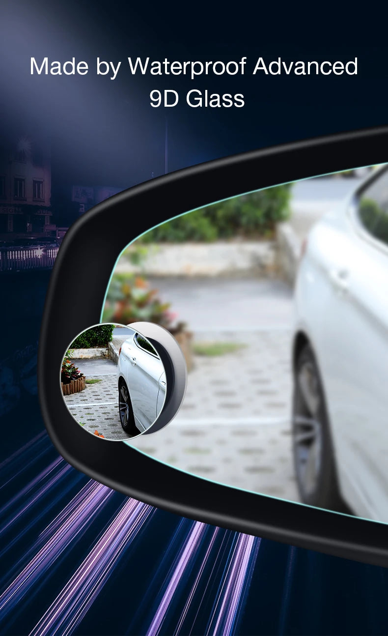 2pcs Blind Spot Mirror Car Rearview Mirror HD Adjustable-Degree Convex Glass Universal Car Assecories Broaden Horizons