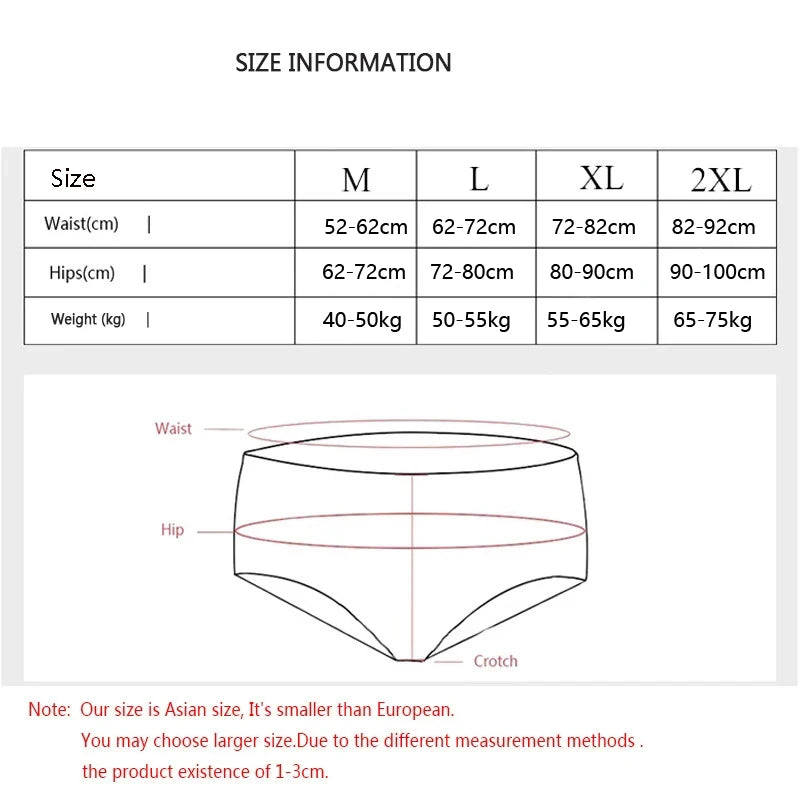 7Pcs Week Pants Cotton Women Panties Breathable Solid Underwear Cute Girls Briefs Soft Underpants Sexy Low Waist Female Lingerie - Tasawoq