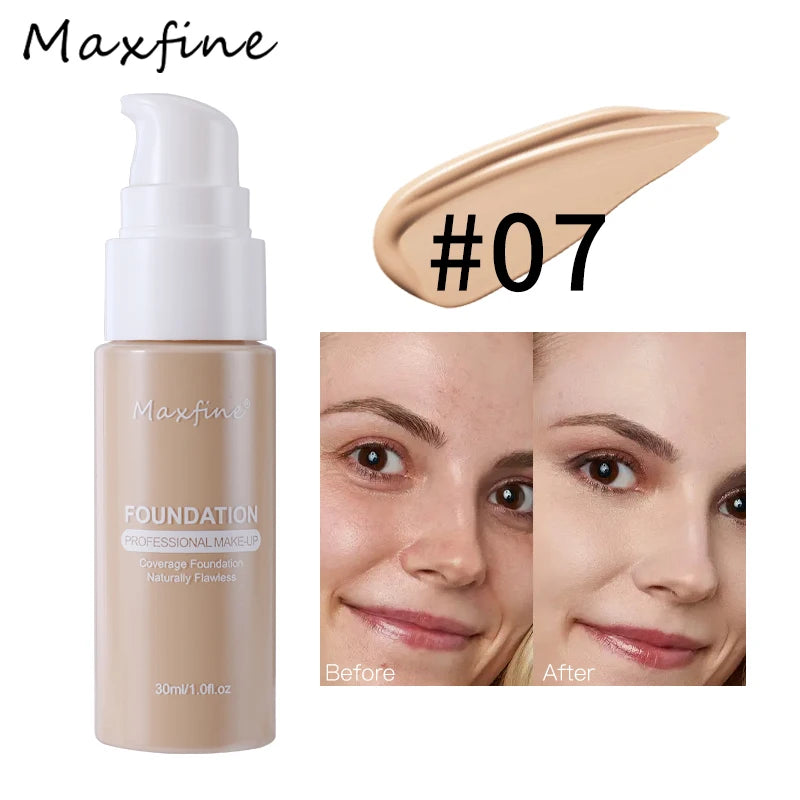 12-color liquid foundation, unparalleled wrinkle relieving and full coverage of high-definition liquid foundation, has a nourish - Tasawoq