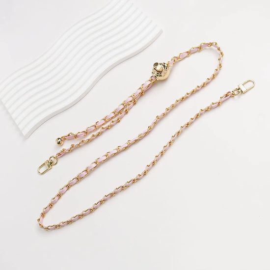 120cm Purse Chain Strap Crossbody Handbag Chains Replacement Leather Shoulder Bag Chain Straps Diy Women Girl Bag Part Accessory - Tasawoq