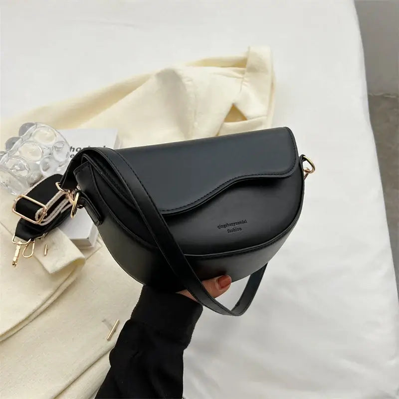 Small Leather Saddle Armpit Bags for Women Summer Chain Shoulder Crossbody Bag Ladies Vintage Underarm Handbags Woman bolsa - Tasawoq