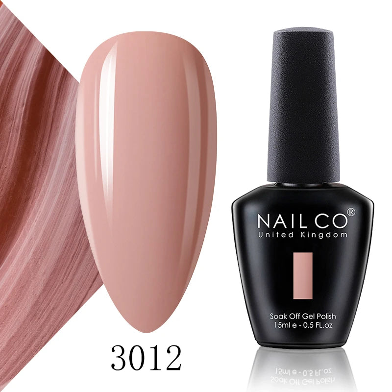 NAILCO 15ml Fresh Series Gel Nail Polish Design UV&LED Nail Gel Spring Summer Color Vernis Nail Art Glitter All For Manicure Set - Tasawoq