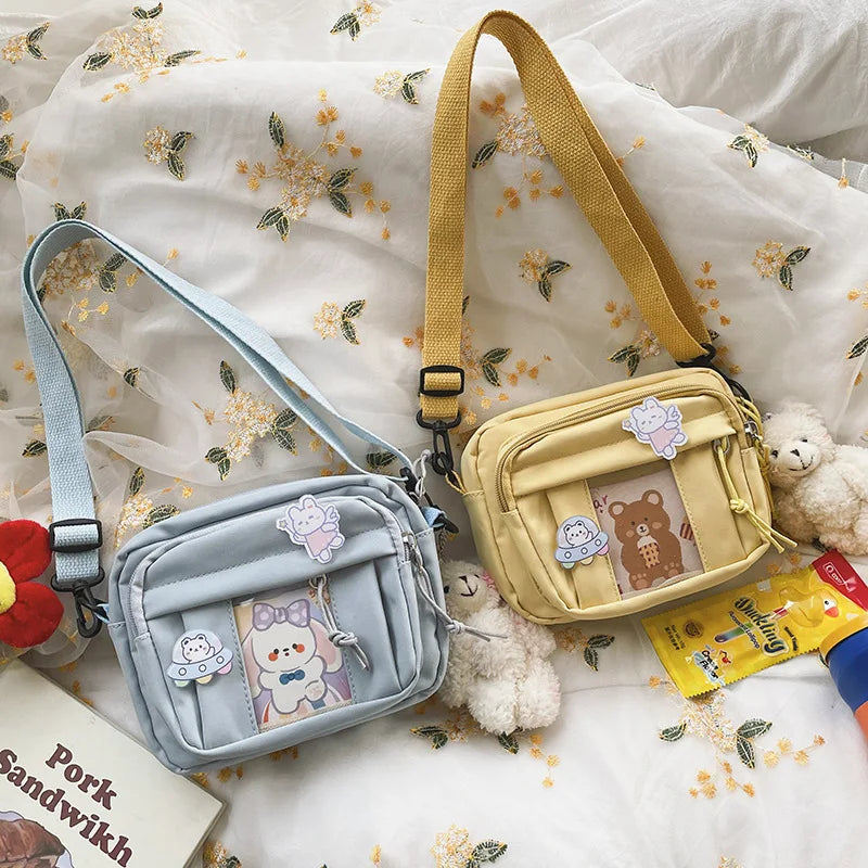 New Kawaii Bag Girls 2025 New JK Transparent Bag Small Crossbody Bag For Women Purses and Handbags Shoulder Bag Itabag Bolso - Tasawoq