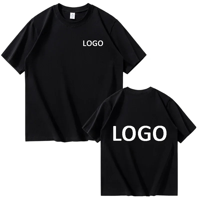 Customized Cotton Printed T-shirts Men Fashion Short Sleeve Tshirt Women Personality Casual Streetwear Tee Tops Camiseta - Tasawoq