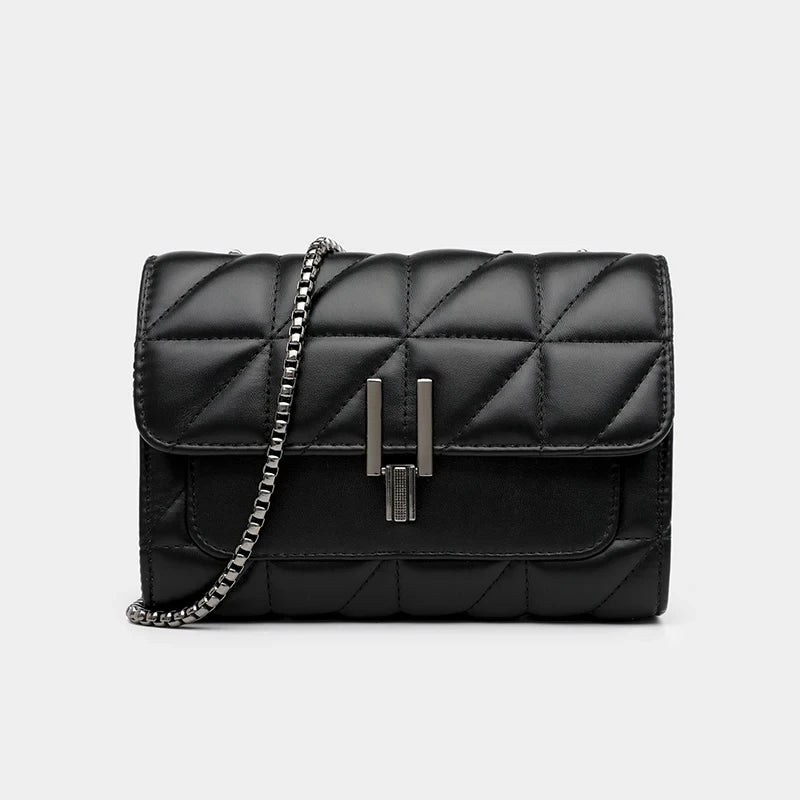 Lingge bag, chain bag, single shoulder bag, diagonal cross style crossbody bag for women - Tasawoq