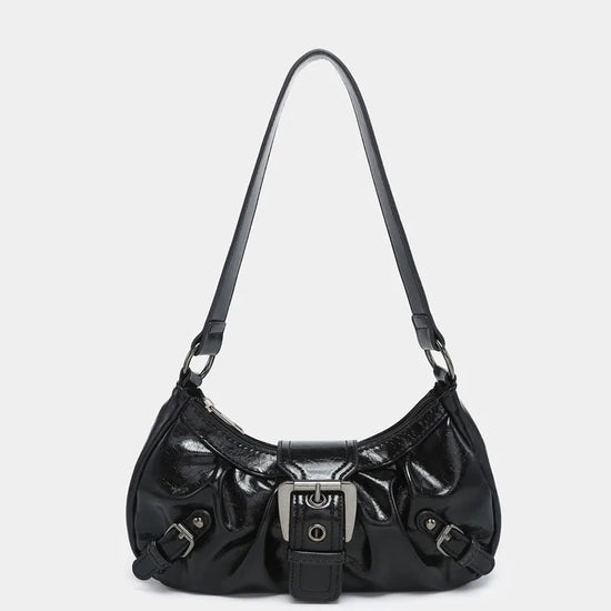 2024 spring hot selling Maillard style retro style small bag spicy girl Y2K wasteland style vintage leather shoulder armpit bag - Tasawoq