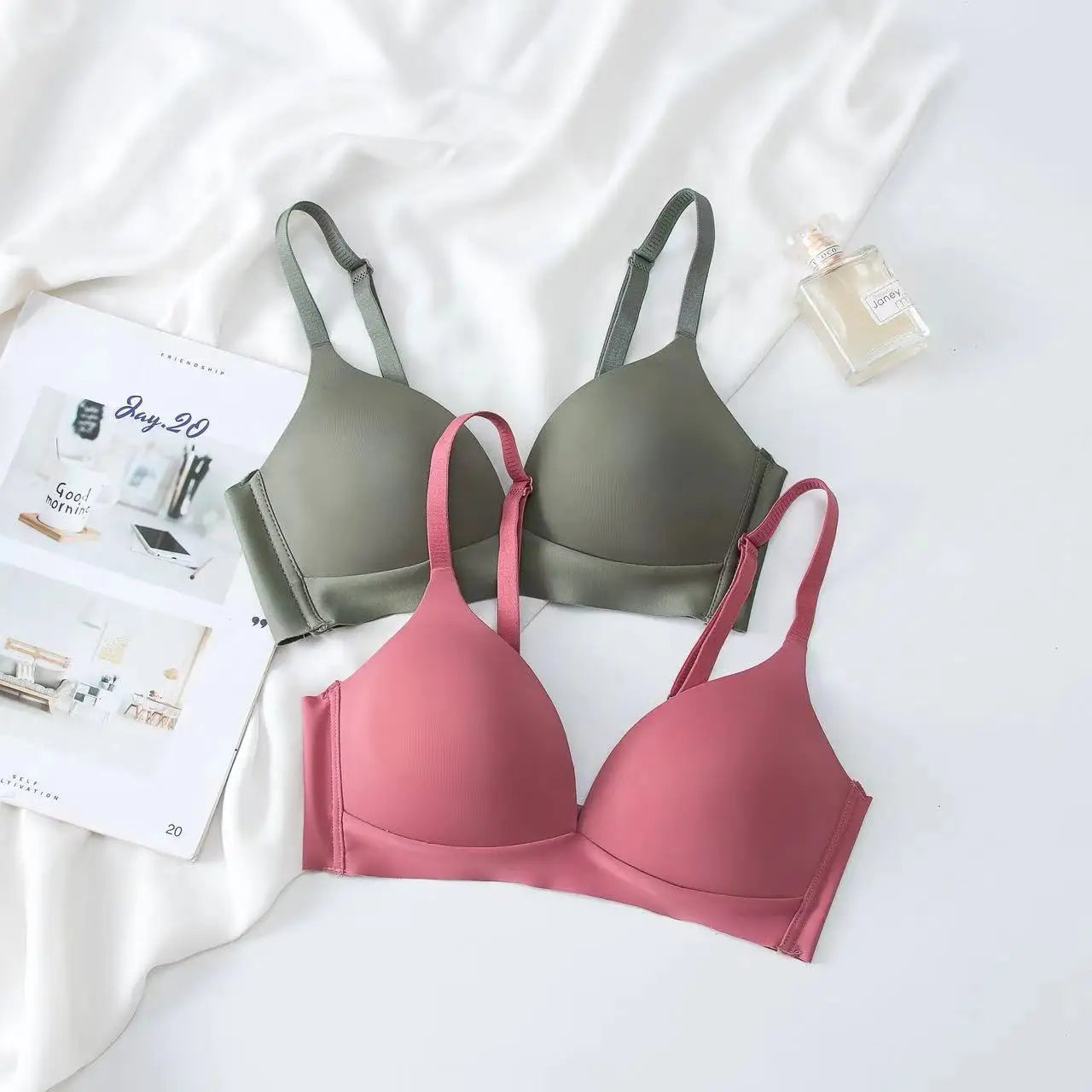 FallSweet Women Push Up Bra Girls Seamless Bras Japanese Style Wireless Underwear No Steel Ring Bralette Sexy Female Lingerie - Tasawoq