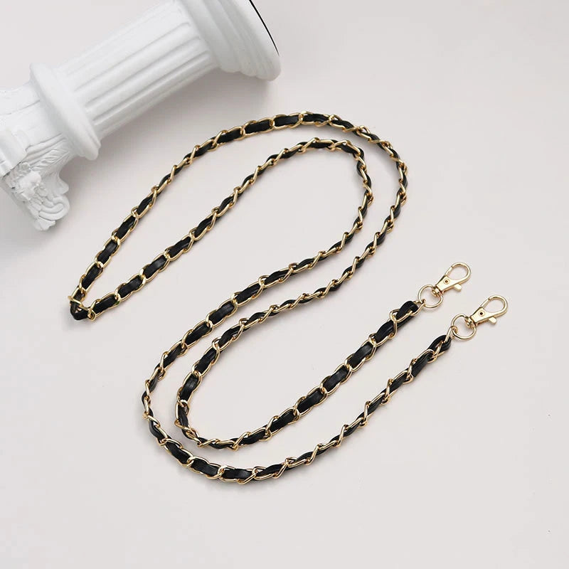 120cm Purse Chain Strap Crossbody Handbag Chains Replacement Leather Shoulder Bag Chain Straps Diy Women Girl Bag Part Accessory - Tasawoq