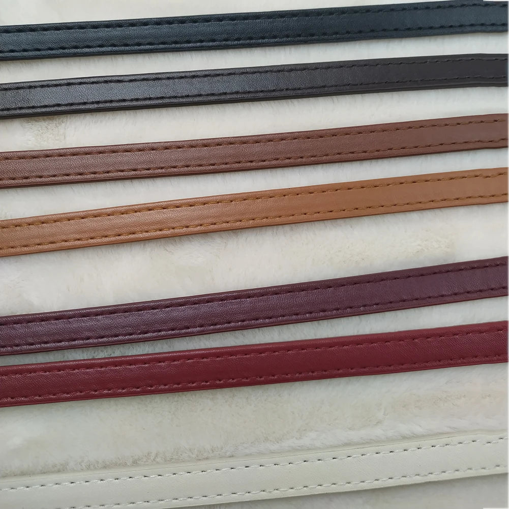 2Pcs 60cm PU Leather Bag Handle Shoulder Bag Strap Replacement Handbag Belt Straps DIY For DIY Women Handmade Bag Accessories - Tasawoq