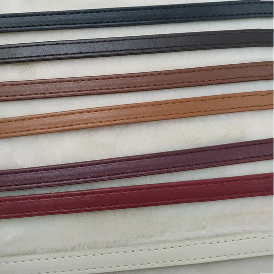 2Pcs 60cm PU Leather Bag Handle Shoulder Bag Strap Replacement Handbag Belt Straps DIY For DIY Women Handmade Bag Accessories - Tasawoq