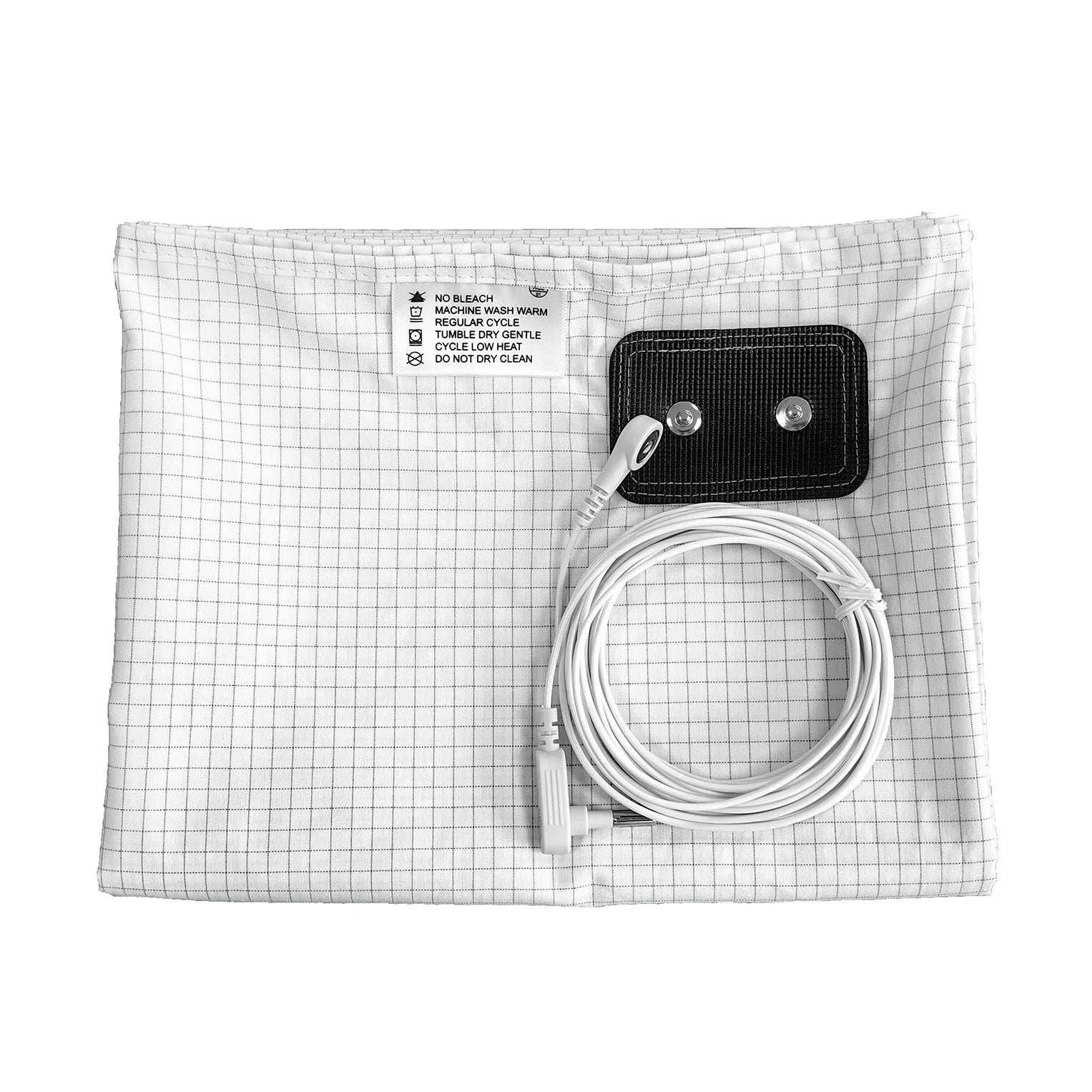 10% Silver Fiber Flat Bedsheet with Earthing Cord Conductive Antistatic Health Protection Sheet Grounded Release Stress - Tasawoq