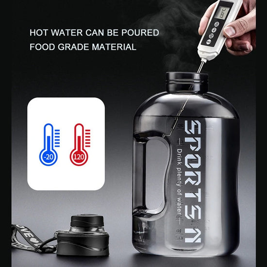 1.7L/2.7L Sports Water Bottle Gym Cycling Cup Portable Large Capacity Water Bottle For Fitness Camping Men Water Kettle - Tasawoq