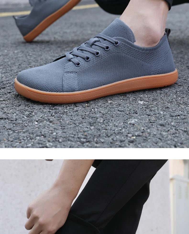 Unisex Wide Barefoot Shoes for Men Women Outdoor Trail Running Minimalist Walking Shoes Lightweight and Breathable - Tasawoq