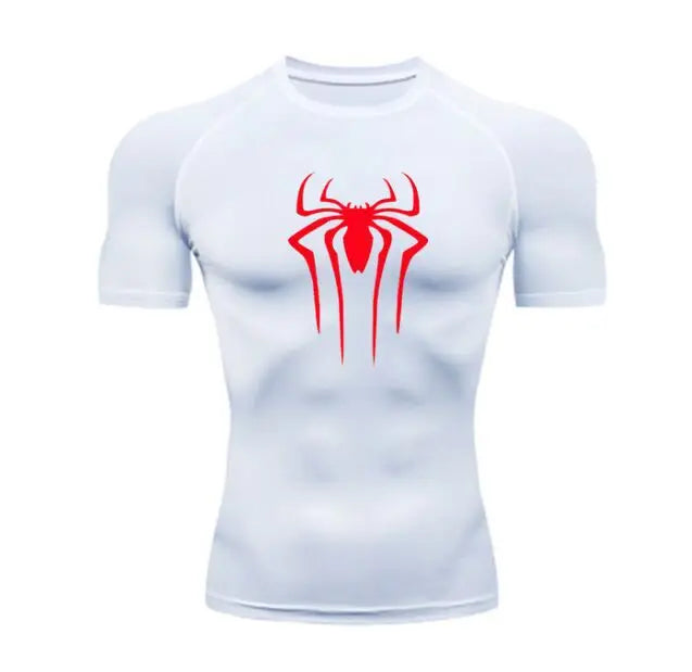 New Compression Shirt Men Fitness Gym Super Hero Sport Running T-Shirt Rashgard Tops Tee Quick Dry Short Sleeve T-Shirt For Men - Tasawoq