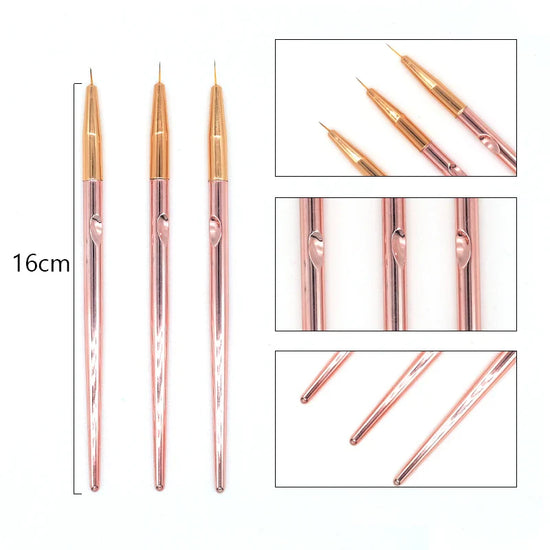 Nail Brush For Manicure Gel Brush For Nail Art 15Pcs/Set Nail Brush Acrylic Liquid Powder Carving Gel Brush - Tasawoq
