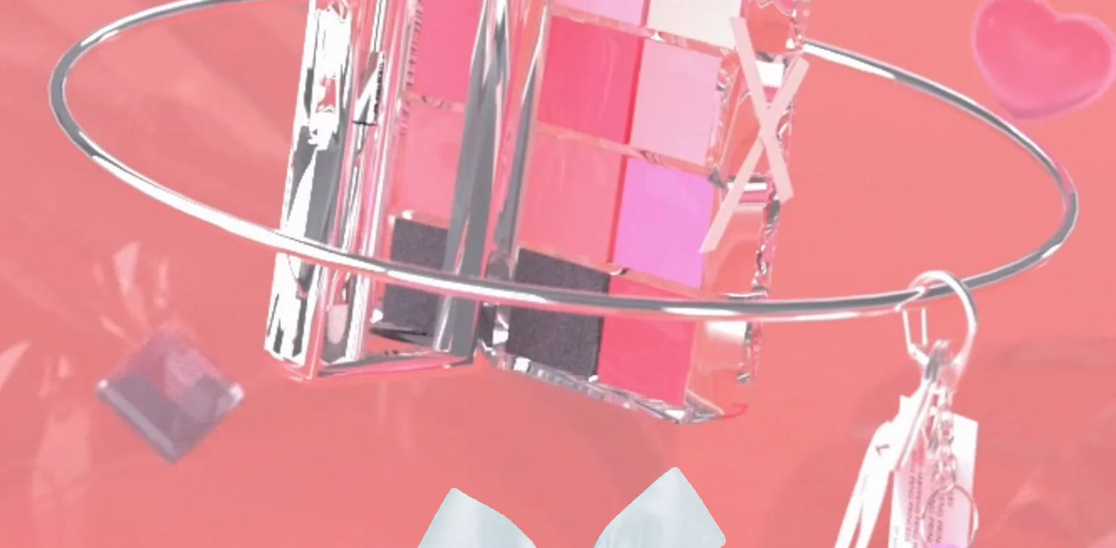 FLORTTE & My Baby Bow 10-color jell ylip gloss palette lipstick lip glaze - Tasawoq