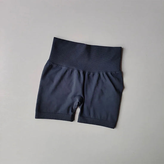 Peach Hip Lifting Sports Shorts Women High Waist and Waist Tightening Slimming Running Hip Speed Drying Three Point Tight Pants - Tasawoq