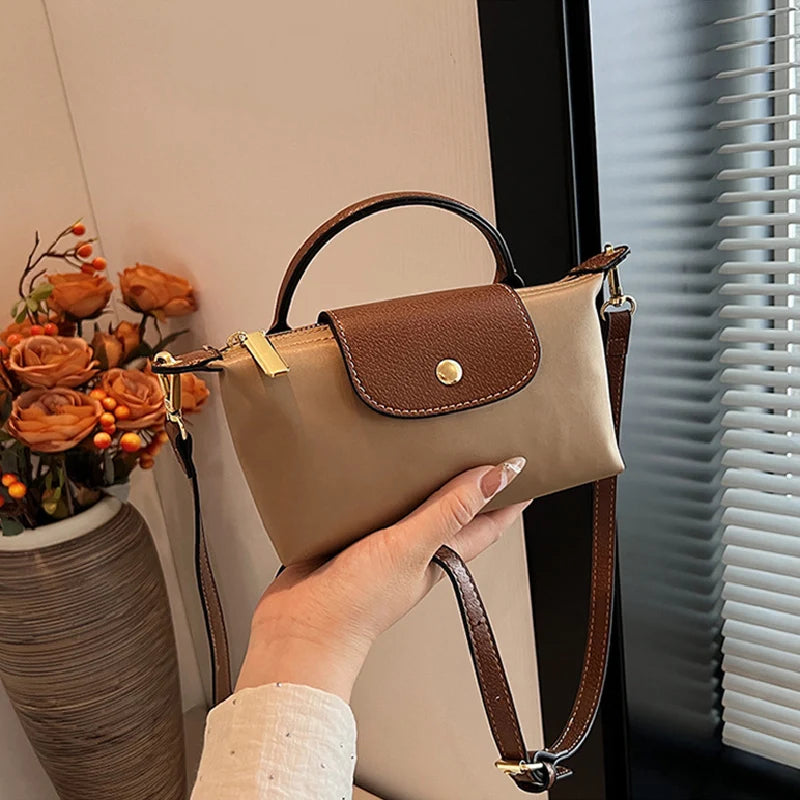 Fashion Small Shopping Shoulder Bag for Women Ladies Nylon Handbags Removable Shoulder Strap Crossbody Bag Female Student Pocket - Tasawoq