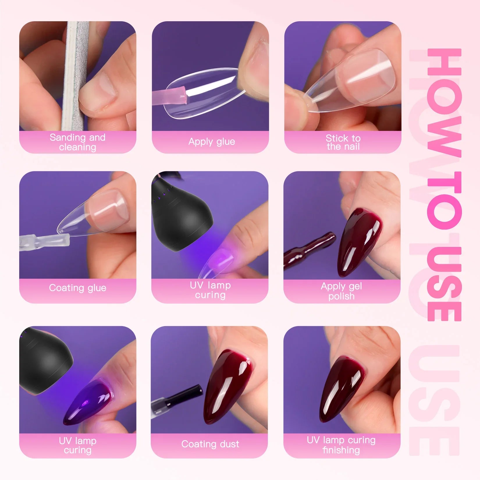 Nail Dryer Light UV Nail lamp 395nm Wavelength Clip-on Desk Mini USB For Gel Nails ongle Manicure Salon Tools - Tasawoq