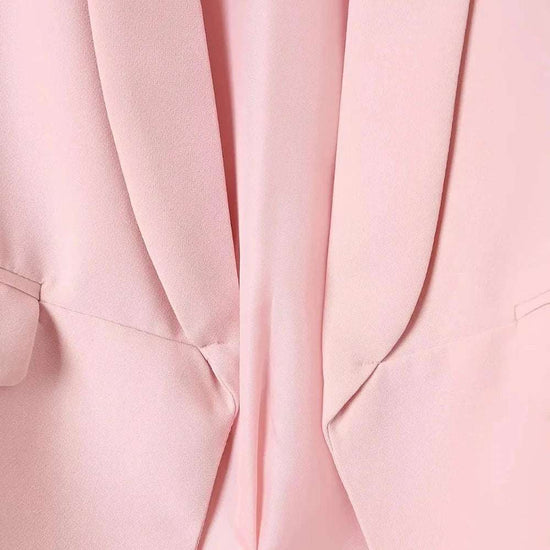 TRZA Women Fashion Office Wear Open Blazer Coat Vintage Long Pleated Sleeves Flap Pockets Female Outerwear Chic Tops - Tasawoq